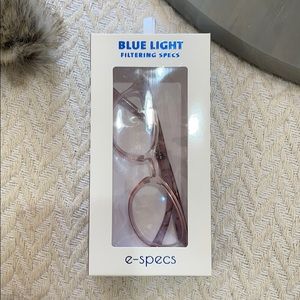 Pink. Blue light glasses +2.50